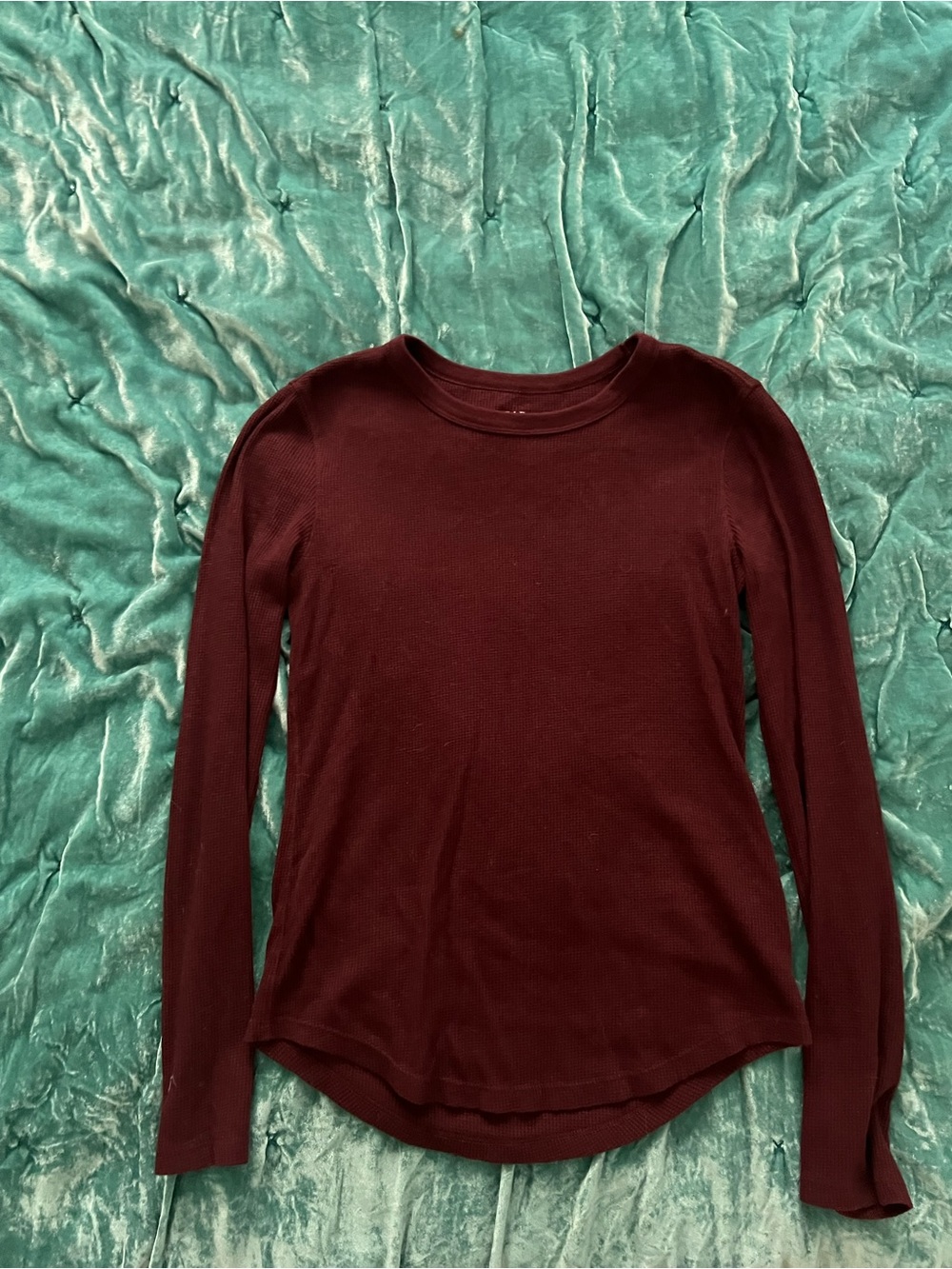 GAP Burgundy Long Sleeve Thermal Top